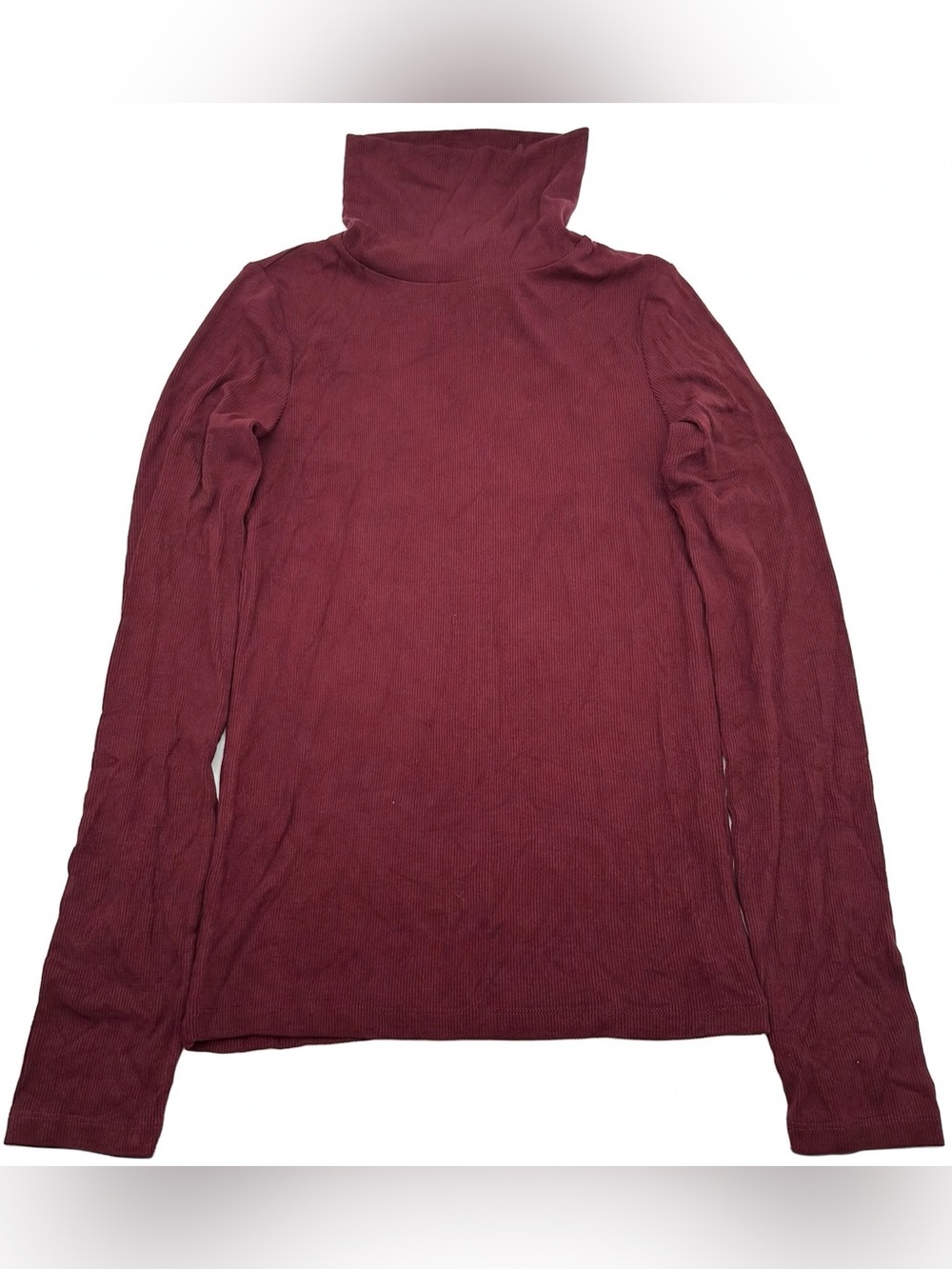 NWT Sanctuary Burgundy Ribbed Turtleneck Long Sleeve Top